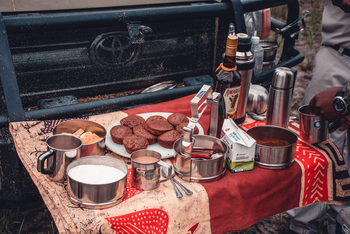 Moremi Crossing: Kaffeepause