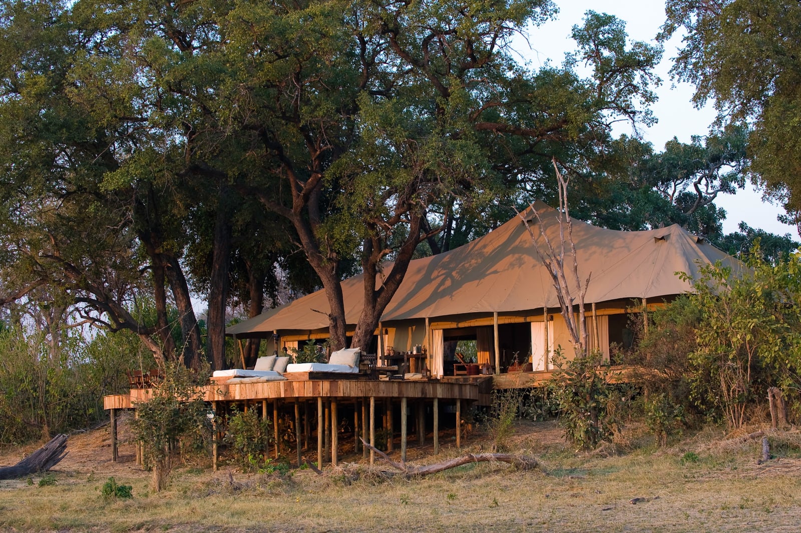 Zarafa Camp Zarafa Camp: Tagesbetten auf dem Deck