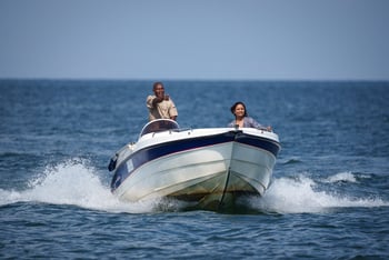 Pumulani Lodge: Motorbootexkursion