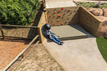 Riverdene Family Lodge: Seilbahn