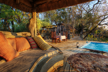 Camp Xakanaxa Camp Xakanaxa: Sitzecke im Poolbereich