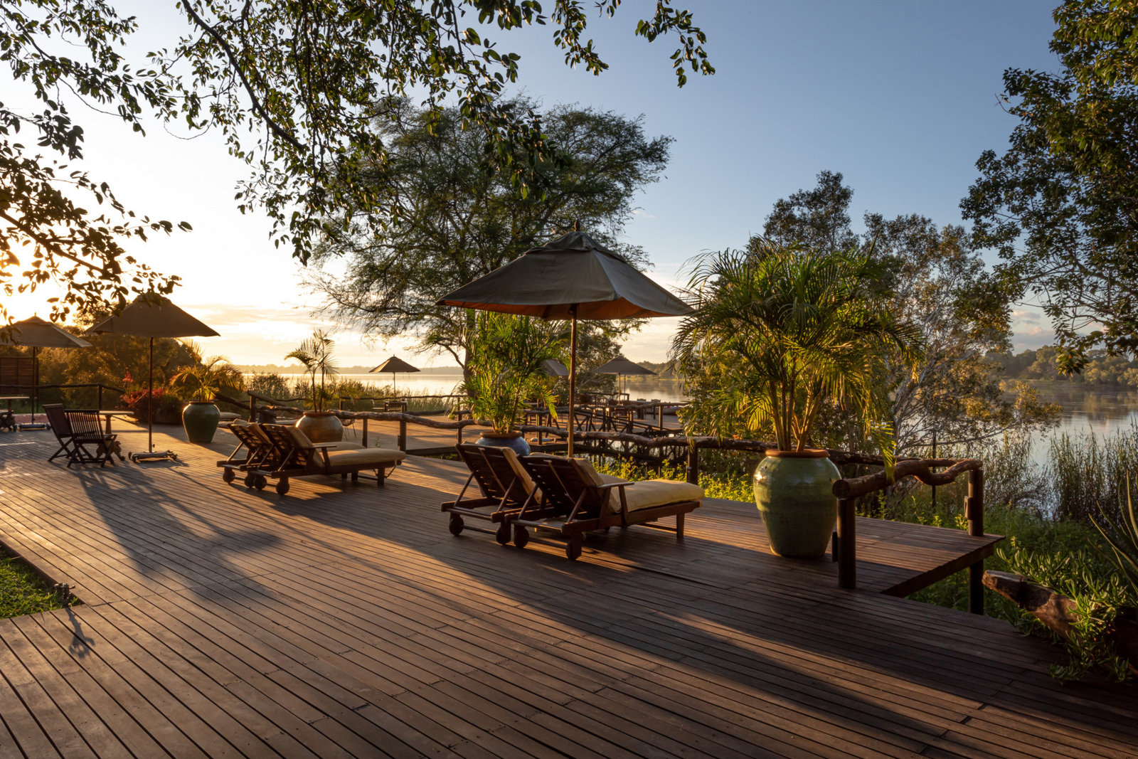 Mukwa River Lodge Mukwa River Lodge: Liegestühle