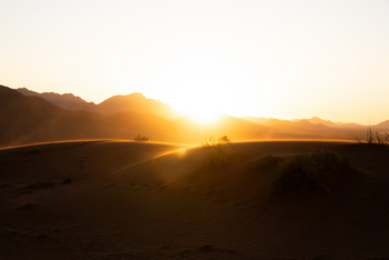 Wolwedans Desert Lodge: Sonnenaufgang
