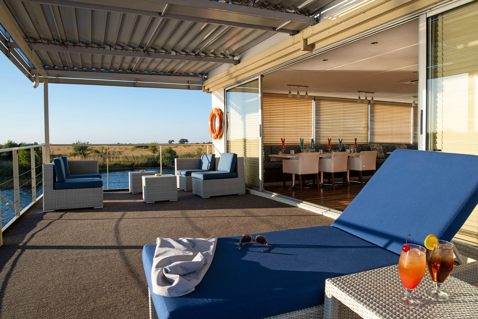 Zambezi Queen Zambezi Queen: Liegestühle