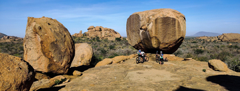 Ai Aiba Lodge Ai Aiba Lodge: Mountain Biker am Ziel