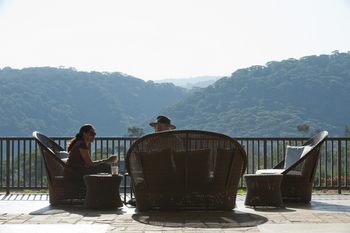 Kitela Lodge: Ausblick von der Terrasse