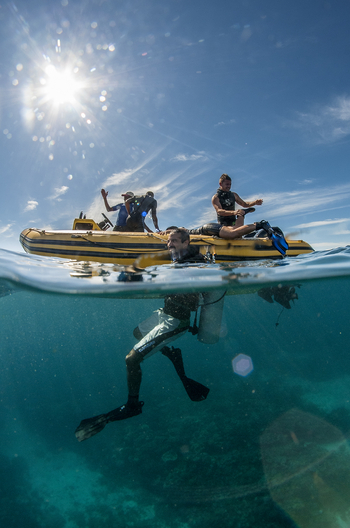 Nuarro Lodge: Schlauchboot