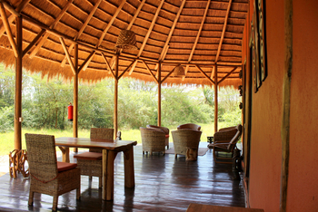 Enjojo Lodge: Veranda des Familienchalet