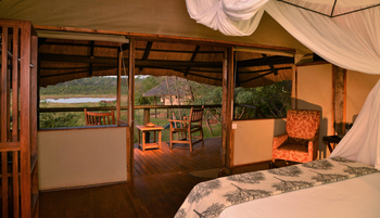 Ivory Safari Lodge Ivory Safari Lodge: Privater Balkon