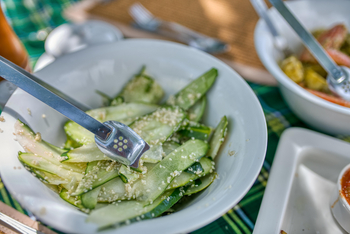 Mbali Mbali Tarangire River Camp: Zucchini-Streifen
