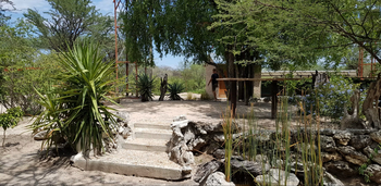 Fiume Bush Camp: Schattiger Hof