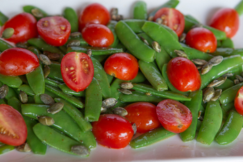 Kanana Camp: Tomaten und Bohnen