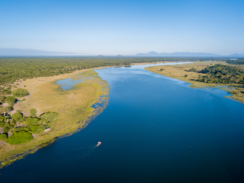 Kuthengo Camp: Flusslandschaft
