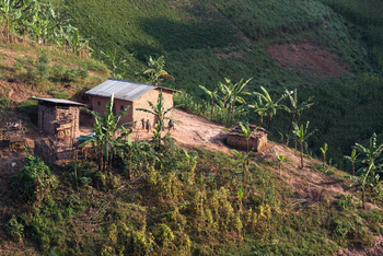 Chameleon Hill Forest Lodge: Schlammhaus auf Hügel