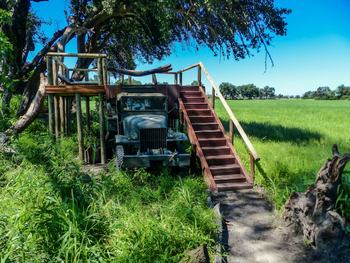 Duba Explorers Camp: Aufgang zum Swimming Pool
