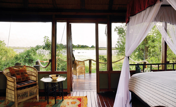 Mapula Lodge: Tür zur Veranda