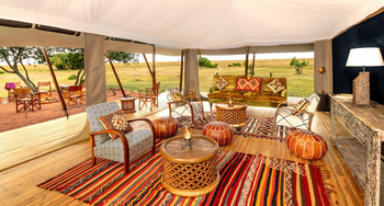 Saruni Wild: Lounge mit Ausblick