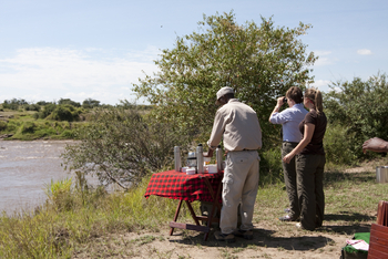 Sayari Camp: Kaffee am Mara River
