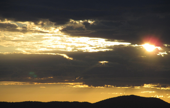 Ugab Terrace Lodge: Sonne und Wolken