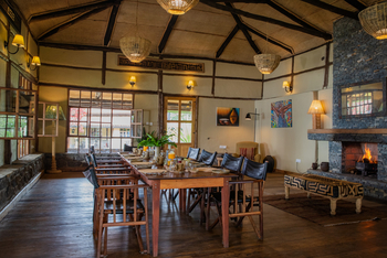 Volcanoes Virunga Lodge: Dining Room