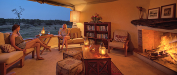 Ol Pejeta Bush Camp: Kaminfeuer