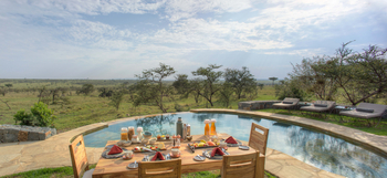 Naboisho Camp: Lunch am Pool