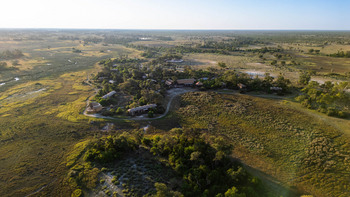 Atzaro Okavango Camp: Blick von Südosten