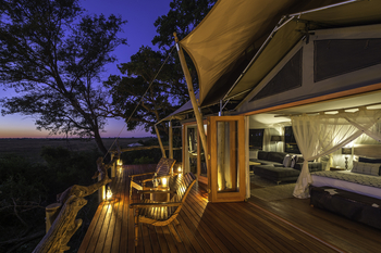 Kwetsani Camp: Privates Außendeck