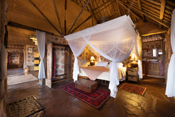 Saruni Rhino Camp: Schlafzimmer mit Badzugang Banda 3