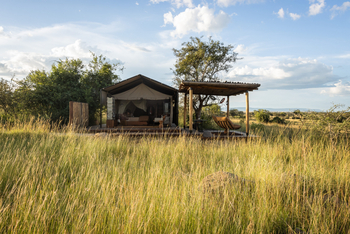 Singita Mara River Tented Camp: Zelt Außenansicht