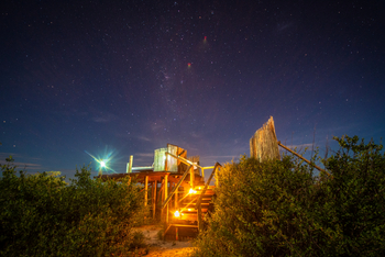 Tau Pan Camp Tau Pan Camp: Sleep-out Deck - Sternenhimmel