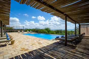 Lake Burunge Tented Lodge: Poolbereich