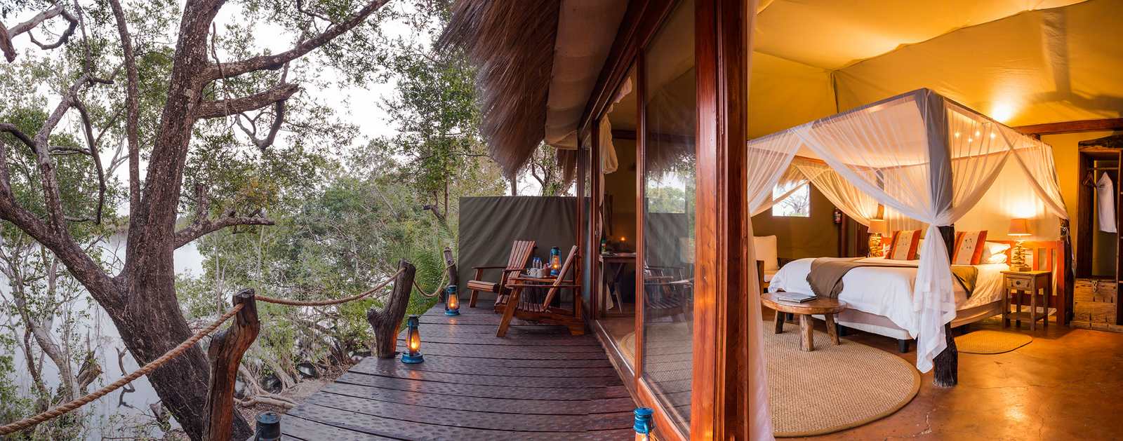 Mukambi Safari Lodge Mukambi Safari Lodge: Gästezimmer mit Veranda