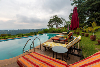 Ndali Lodge: Am Pool