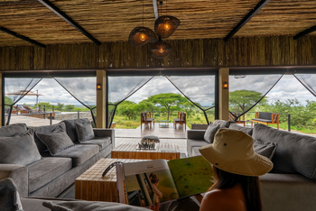 Tarangire Elephant Springs Camp: Lounge mit Blick