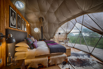 The Highlands Camp: Netze vor dem Fenster