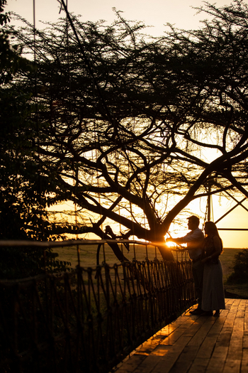 Mara Plains Camp: Auf der Hängebrücke