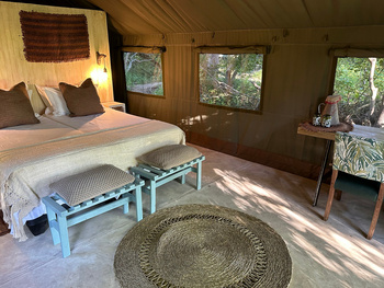 MmaTsebe Tented Camp: Gästezelt Interieur