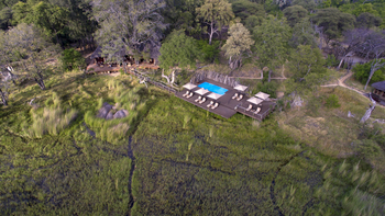 Nxabega Okavango Tented Camp: Luftbild