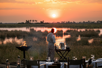 The Dhow Suite at Zarafa: Sonnenuntergang