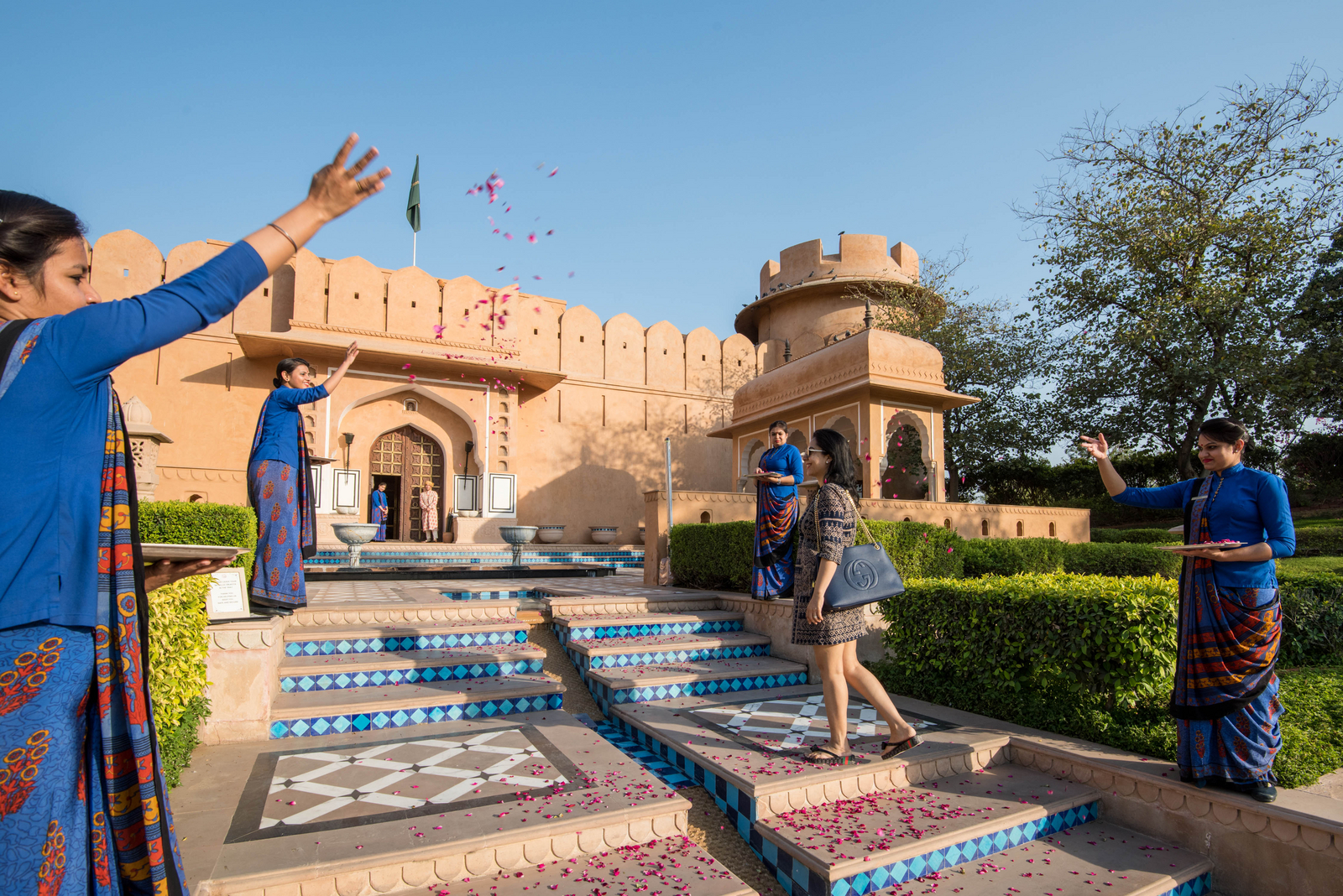 The Oberoi Rajvilas The Oberoi Rajvilas: Begrüßung