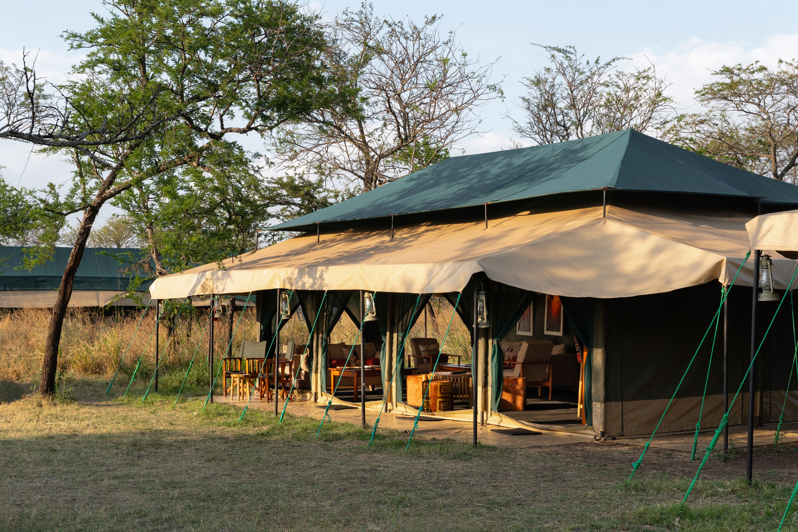 Little Moru Camp Little Moru Camp: Hauptzelt mit Ventilierungsschlitzen