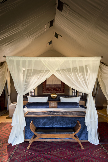 Duba Explorers Camp: Doppelbett mit Moskitonetz