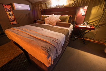 Camp Savuti: Doppelbett