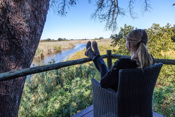 Kazile Island Lodge: Blick aus dem Zelt