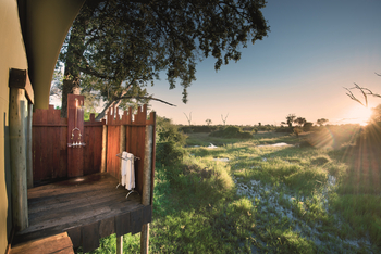 Duba Plains Camp: Außendusche