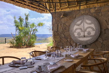 Elewana Loisaba Tented Camp: Lunch Table
