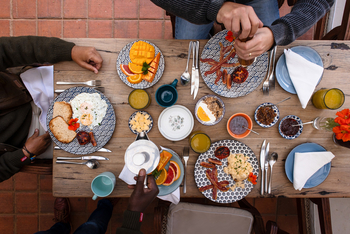 Shebas Secret Garden: Gedeckter Tisch