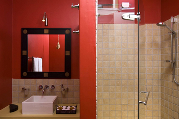 Villa Margherita: Bad im Zimmer Lady Hamilton