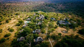 Adere Safari Lodge: Luftbild